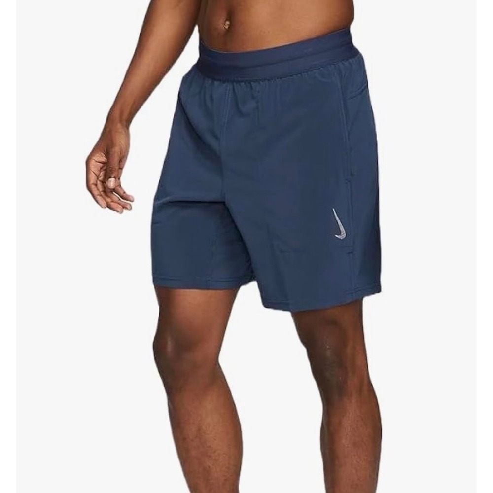Men's Nike Yoga Dri-fit Performance 5" Shorts XL Midnight Navy Athletic Swoosh